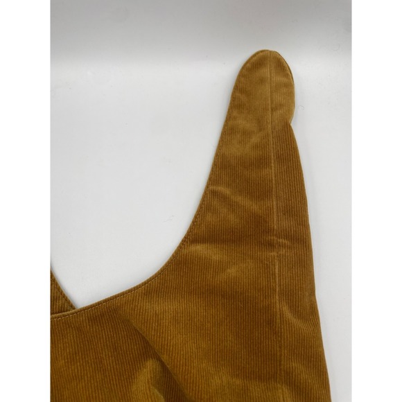 Merit Beauty Signature Cosmetic Makeup Bag Brown Corduroy Tie-Top Pouch NWT - Picture 4 of 11